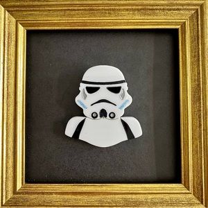 RARE Stormtrooper plexi brooch